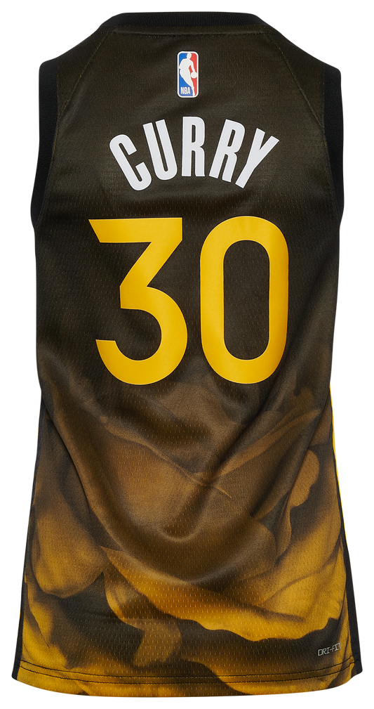 Boys' Grade School Curry Stephen Nike Warriors City Edition Swingman Player Jersey - Black