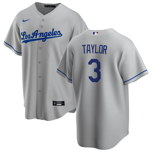 Chris Taylor Los Angeles Dodgers Nike Road Replica Jersey - Gray