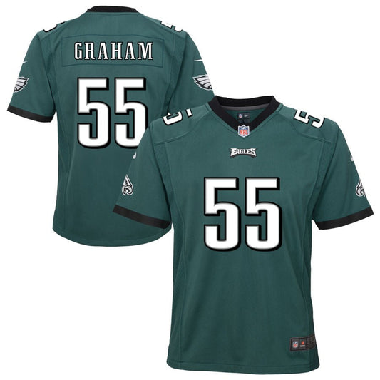Brandon Graham Philadelphia Eagles Nike Youth Team Game Jersey - Midnight Green