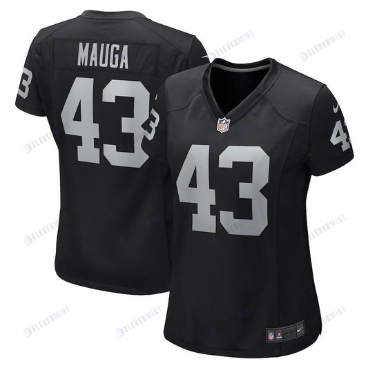 Kanai Mauga 43 Las Vegas Raiders Women Team Game Jersey - Black