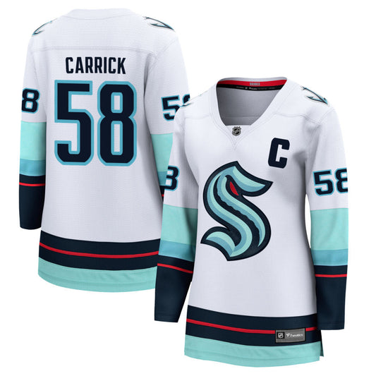 Connor Carrick Seattle Kraken Fanatics Branded Women's Away Breakaway Jersey - White