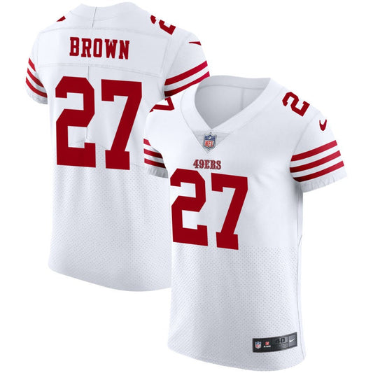 Ji'Ayir Brown San Francisco 49ers Nike Vapor Elite Jersey - White