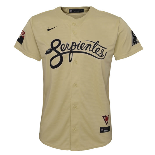 Boys' Grade School  Nike Diamondbacks City Connect Replica Jersey - Gold