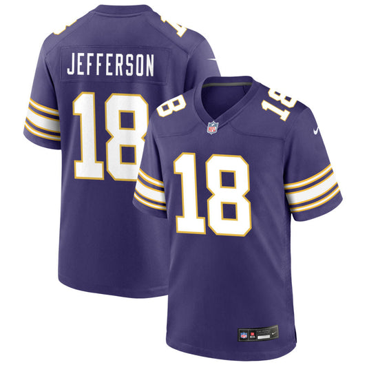 Justin Jefferson Minnesota Vikings Nike Classic Game Jersey - Purple