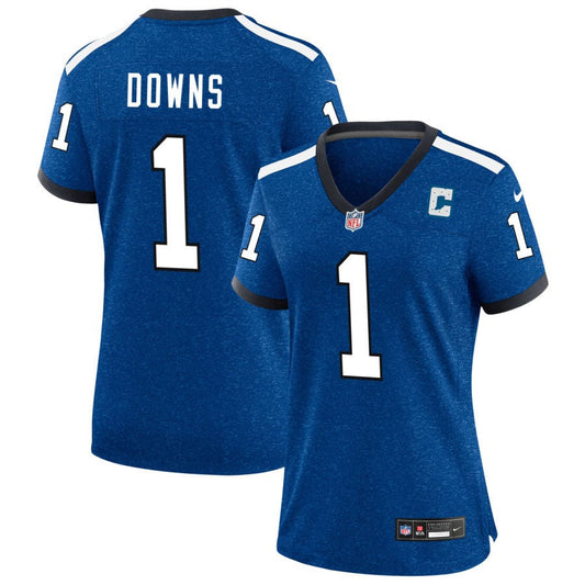 Josh Downs Indianapolis Colts Nike Women's Indiana Nights Alternate Game Jersey - Royal
