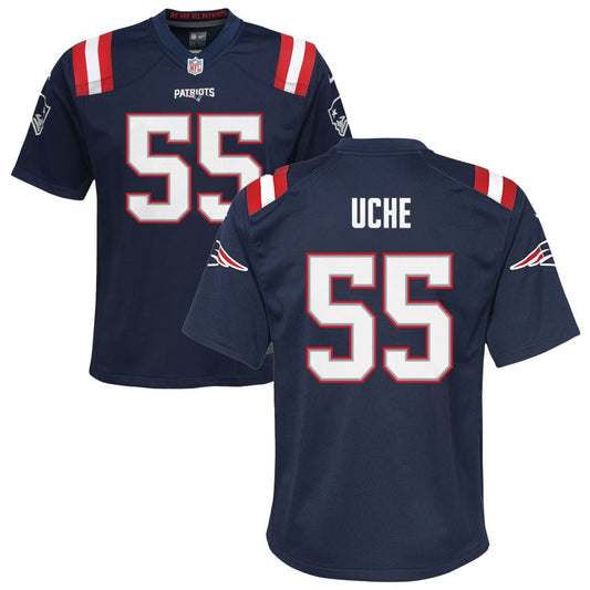 Josh Uche New England Patriots Nike Youth Game Jersey - Navy