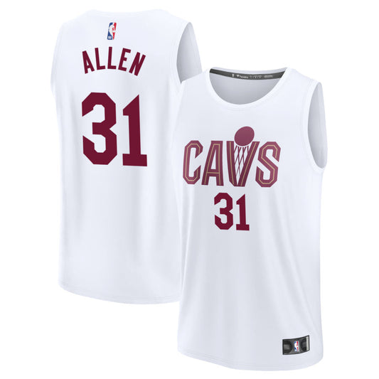 Jarrett Allen Cleveland Cavaliers Fanatics Branded Fast Break Replica Jersey - Association Edition - White