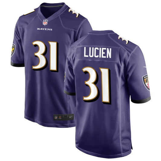 Jeremy Lucien Baltimore Ravens Nike Game Jersey - Purple