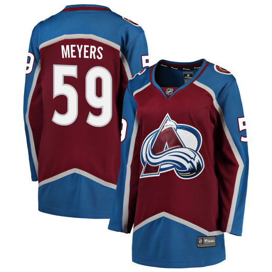 Ben Meyers Colorado Avalanche Fanatics Branded Women's Home 2022 Stanley Cup Champions Breakaway Jersey - Burgundy