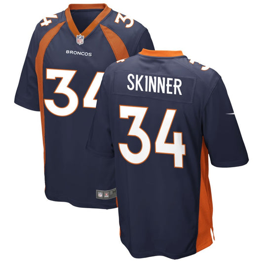 JL Skinner Denver Broncos Nike Alternate Game Jersey - Navy