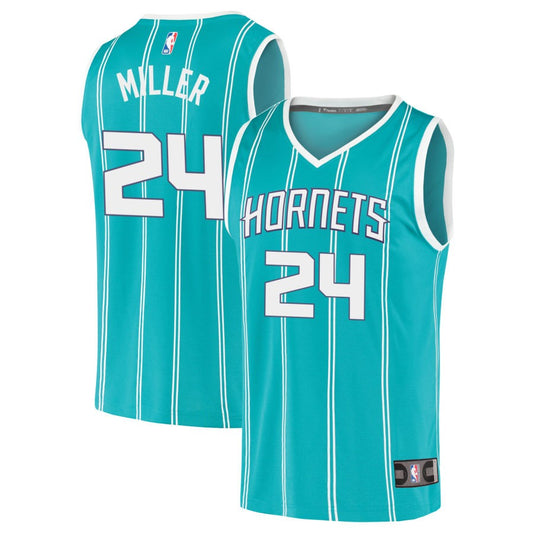 Brandon Miller Charlotte Hornets Fanatics Branded 2020 Fast Break Replica Jersey - Icon Edition - Teal