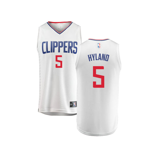 Bones Hyland LA Clippers Fanatics Branded Youth Fast Break Replica Jersey White - Association Edition