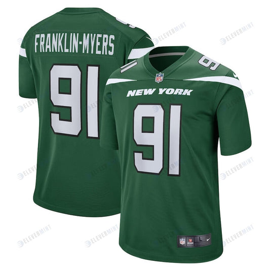 John Franklin-Myers 91 New York Jets Men Game Jersey - Gotham Green