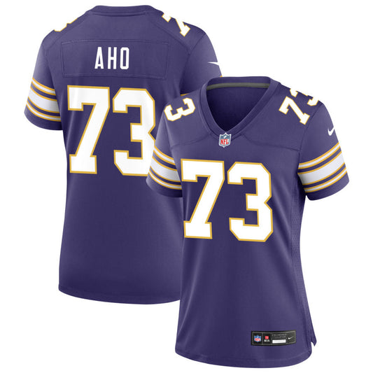 Junior Aho Minnesota Vikings Nike Women's Classic Game Jersey - Purple