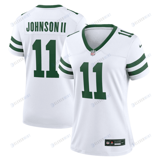 Jermaine Johnson II 11 New York Jets Women's Alternate Game Jersey - Spotlight White