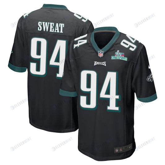 Josh Sweat 94 Philadelphia Eagles Super Bowl LVII Champions Men Game Jersey - Black