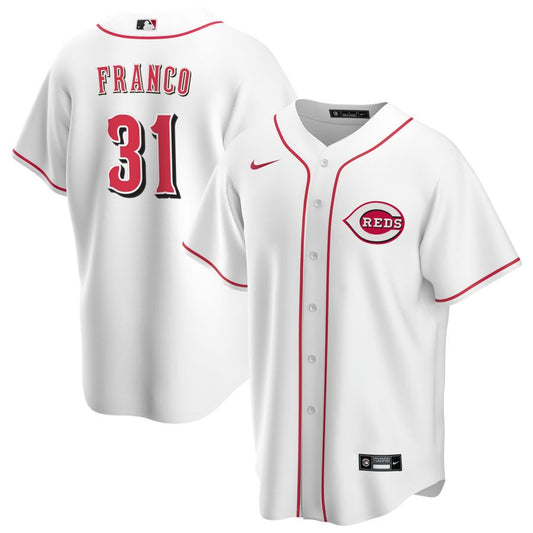 John Franco Cincinnati Reds Nike Home RetiredReplica Jersey - White